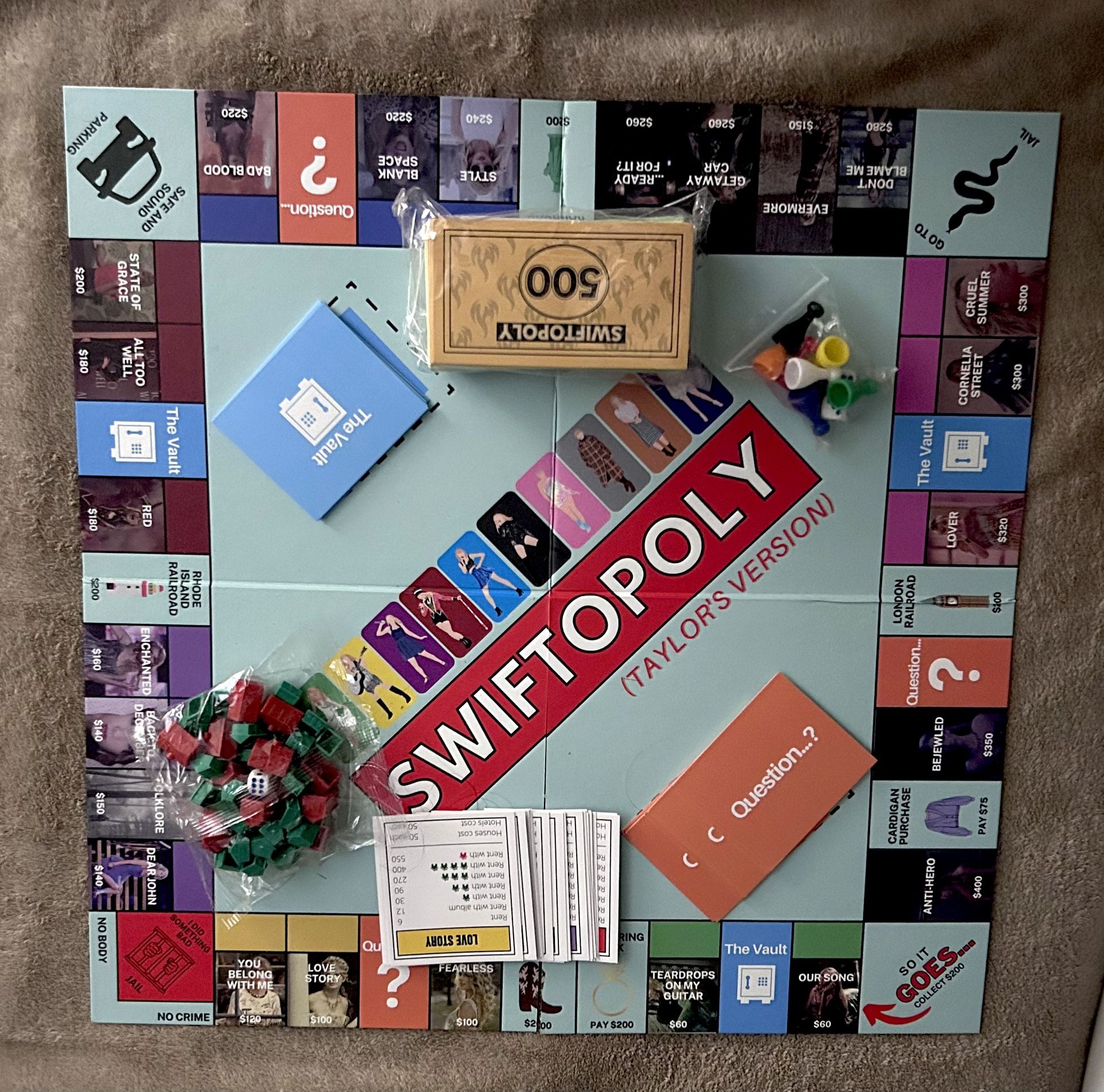 Swiftopoly Game Board