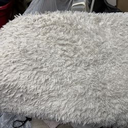 White Faux Fur Rug