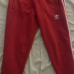 Red Adidas Track Pants