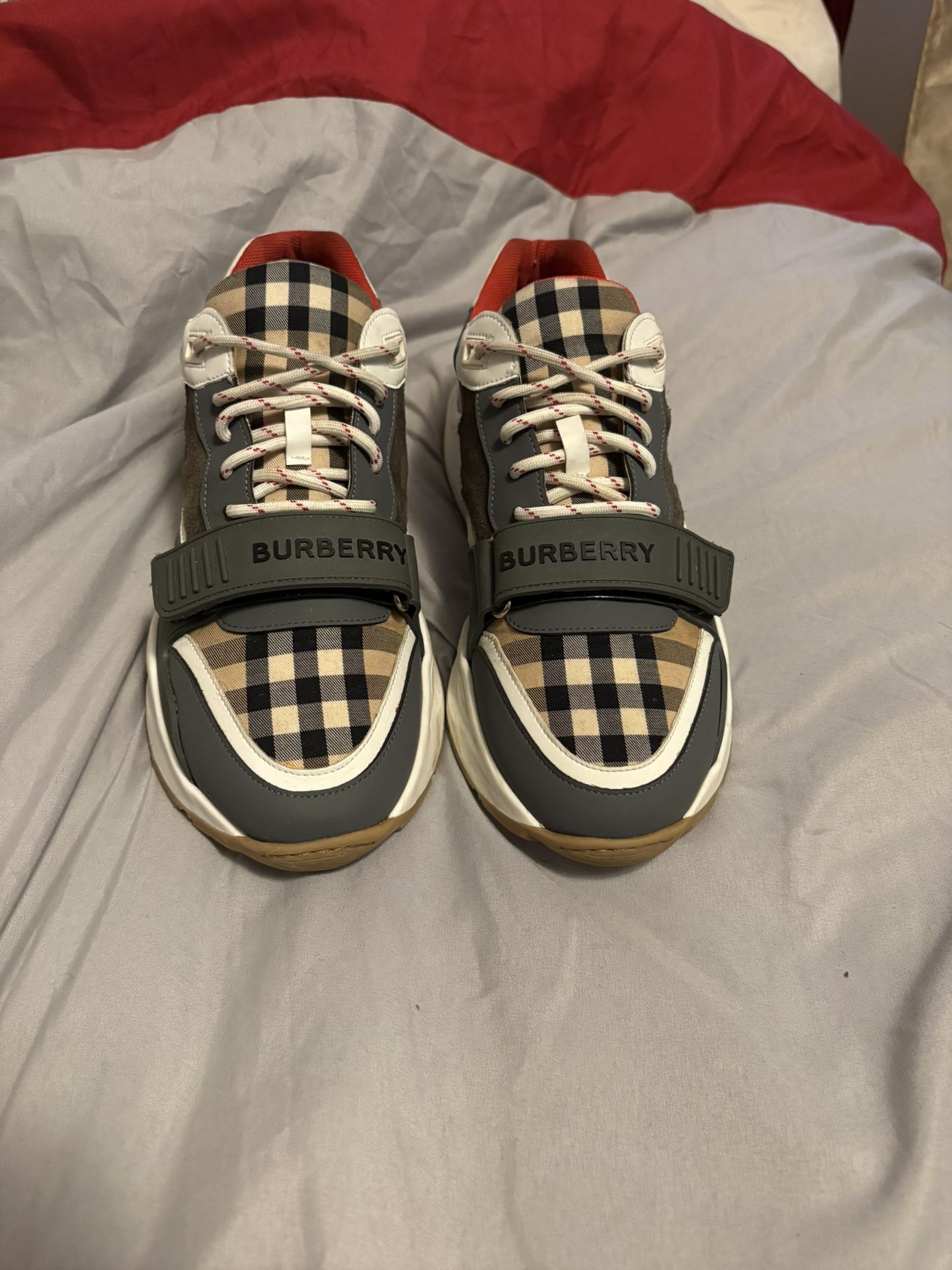 Burberry Check, Suede and Leather