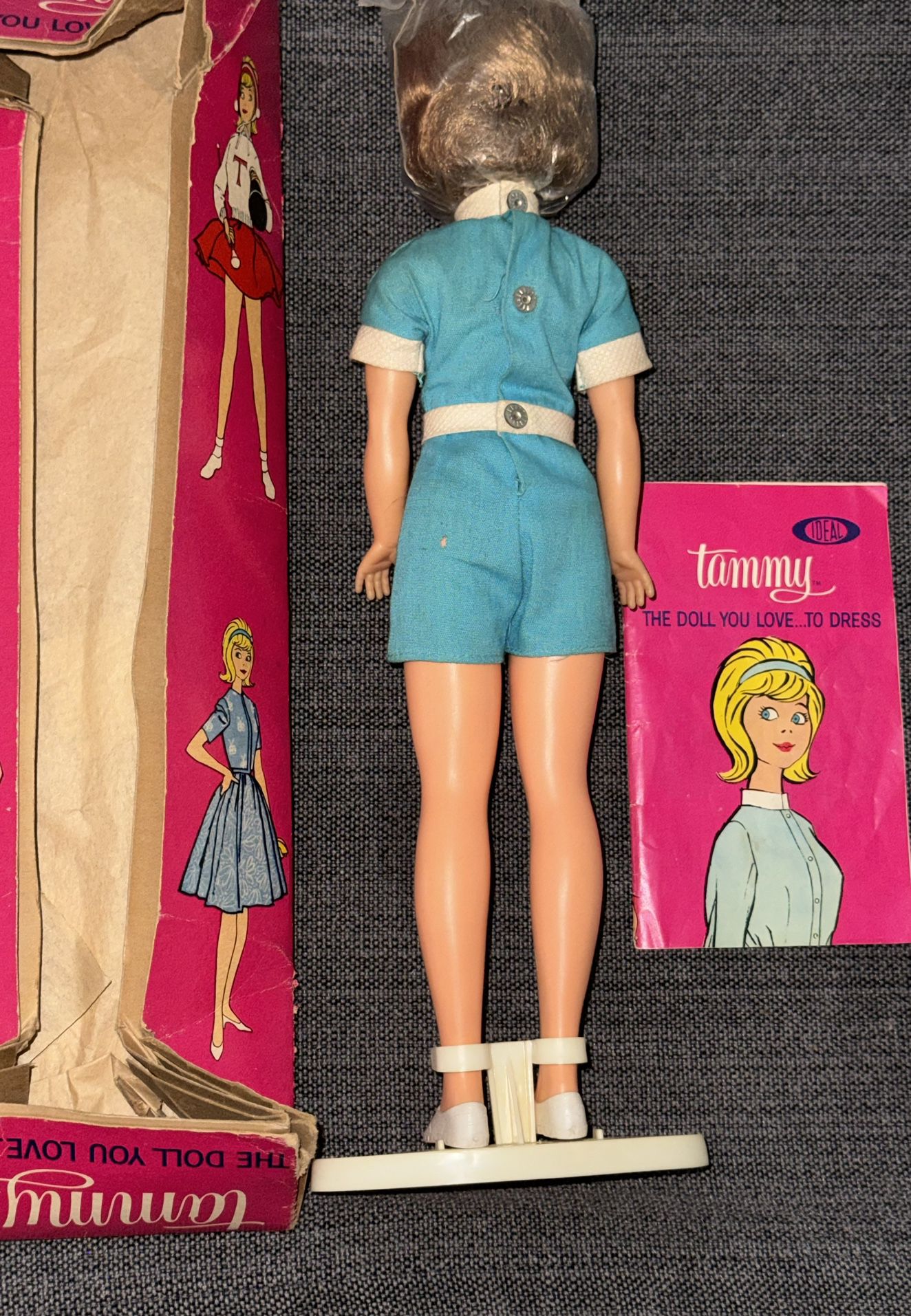 Vintage 1960’s Tammy doll with Box and Red Carrying Case