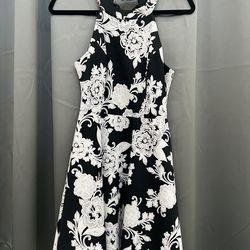 Black & white cocktail dress, Size Medium
