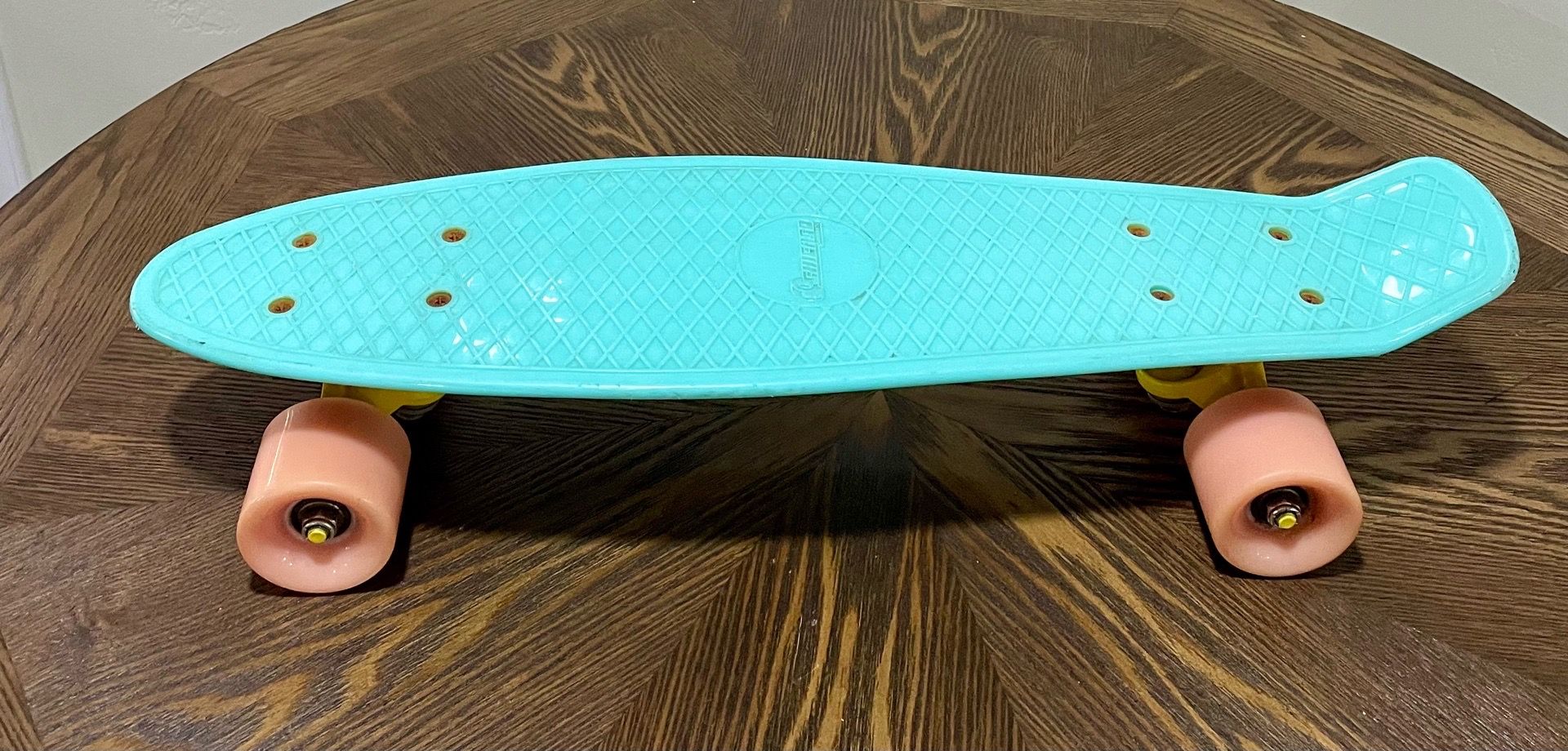 Chicago Skates Plastic Teal Mini Cruiser Skateboard 22.5 Inches