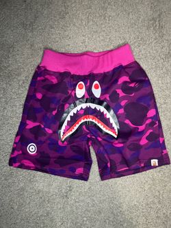Purple Camo Bape Shorts