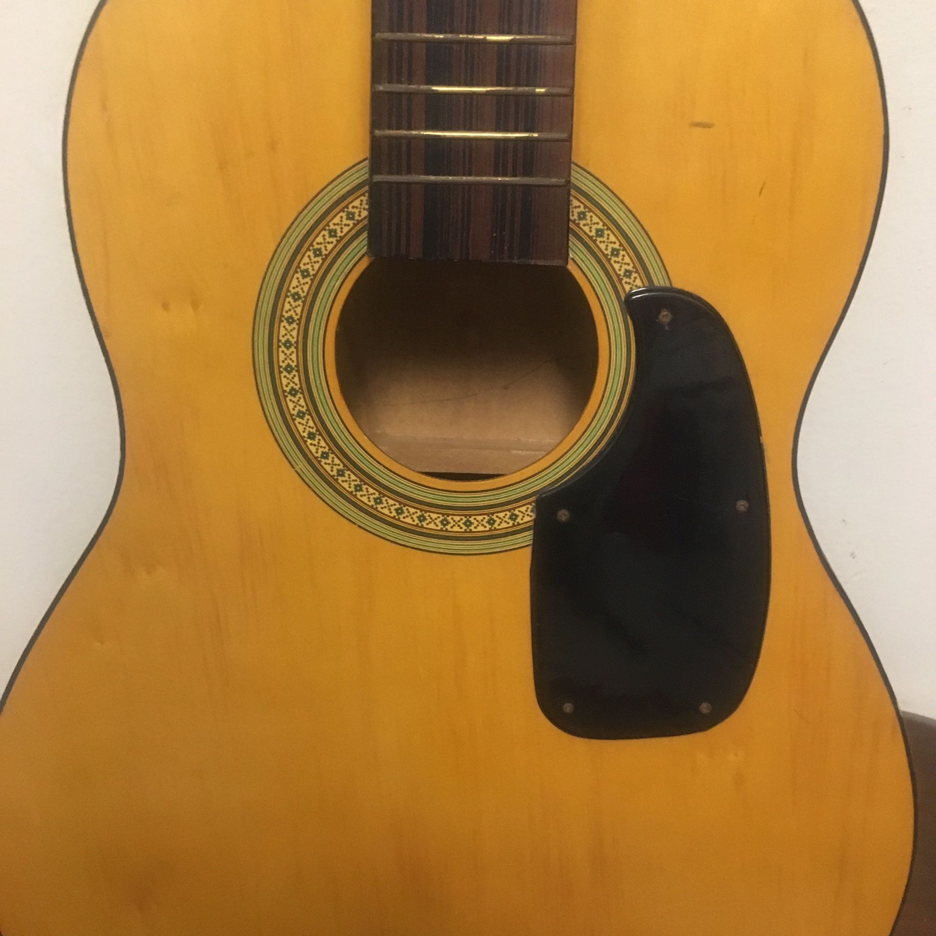 Vintage acoustic guitar