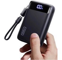 INIU Portable Charger, Smallest 20000mAh 22.5W Fast Charging Power Bank USB-C Cable, Flight-Safe, Travel Essentials, Flashlight, Battery Pack for iPho