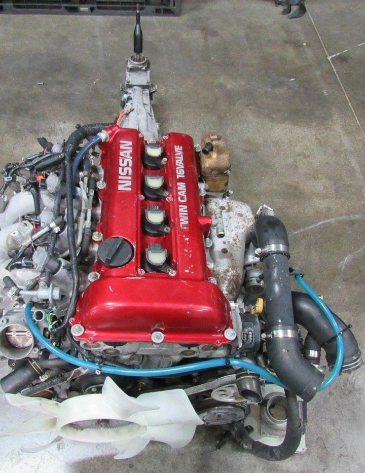 SR20DET engine and transmission