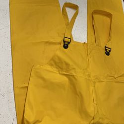 Yellow Rain Overalls Coveralls Raincoats American Clipper Rainwear