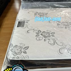 Queen Mattress And Box Deluxe Colchon Y Base New Cama
