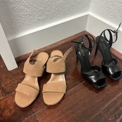 Women’s Heels Like New Size 6.5 Both For $20