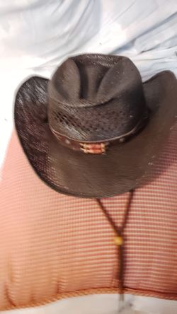 Gonzalez 1976 Name Brand Straw Cowgirl Hat ( Cowboy Hat) Size L 