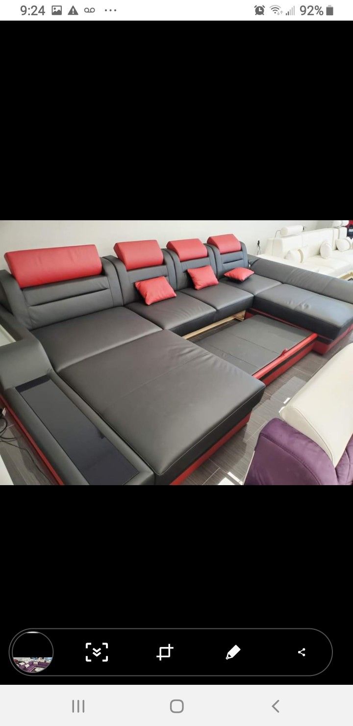 Black Modern Sectional