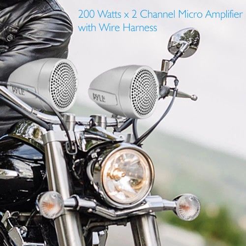 NEW In Box - 400 Watt Motorcycle / Boat Speaker Amplifier System!