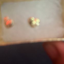 Nugget Heart Earrings 10k Gold 