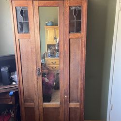 Armoire, space saver 1920's oak