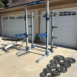 Fitness Gear Pro Squat Rack + Full Weights