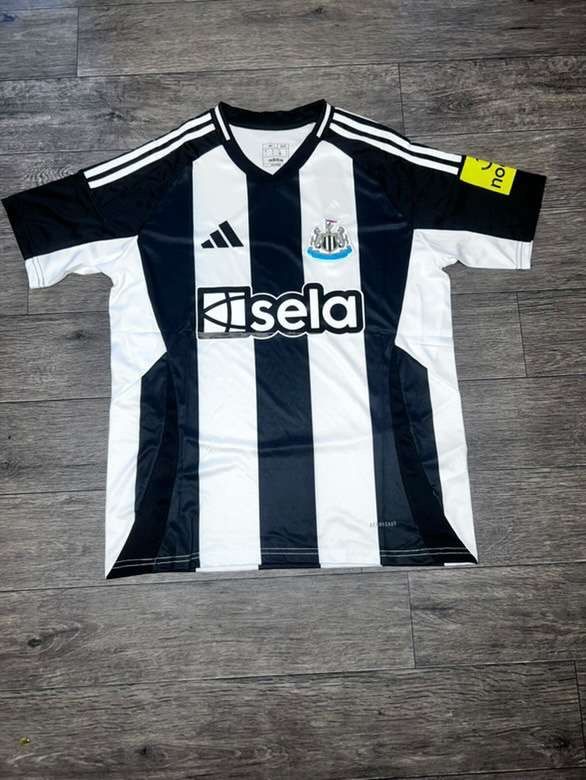 Newcastle United 2024/25 Home Jersey Adidas  M Black White Stripes Sela Noon NWT