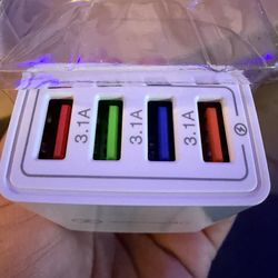 Wall Block Charger $7ea 4n1 quick charge
