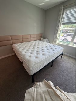 Few days only – King Mattress + Frame – Like New