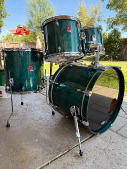 Premier XPK 5-Piece Drum Kit – Emerald Green – Made in England – Matching Snare