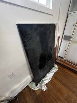 Black marble countertop
