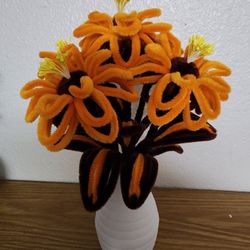 Bouquet of makeshift flowers