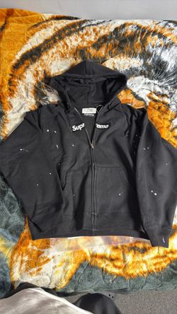 Black Supreme X MM6 zip up