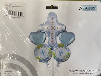 Baptism Boy Balloon Set 