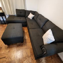 Brand New Sectional Sofa Couch With Ottoman 