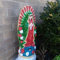 Vintage Heavy Solid Concrete Statue Outdoor Decor 