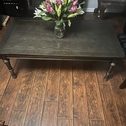 Large Dark Espresso Coffee Table - Excellent Condition