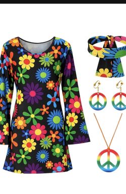 Adult Costume Disco 80S L-XL