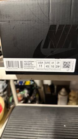 Travis Scott x Air Jordan 1 Retro Low OG SP 'Black Phantom' | Men's Size 11