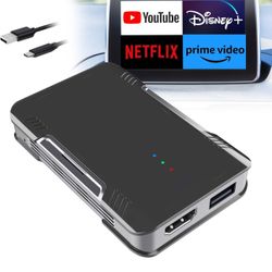 Magic Carplay Ai Box 2.0 Max, CarPlay AI Box Support YouTube/Netflix/Hulu etc., Qualcomm Multi-Core Android System Multimedia Video Box with Wireless 