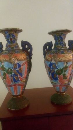 Antique vases and Lenox vase