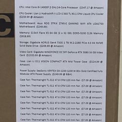 Gaming PC Liquidation of completed builds.. All Boxed Builds At least 25% Off