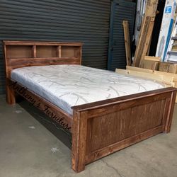 Full Bed And Memory Foam Mattress 