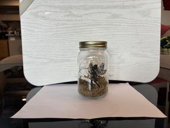 Mason jars with fairy lights