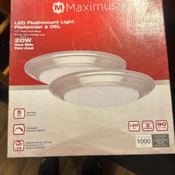 2 Pack Led Flush mount Lights 1000 Lumens Or