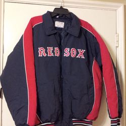 MLB RED SOCKS JACKET MENS LARGE 