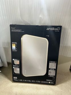 New Open Box Royce LED Mirror – Brushed Nickel, Dimmable & Anti-Fog
