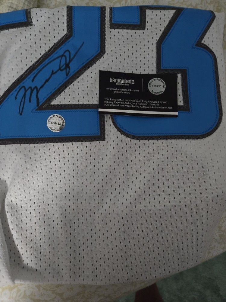 Jordan North Carolina Autographed Jersey