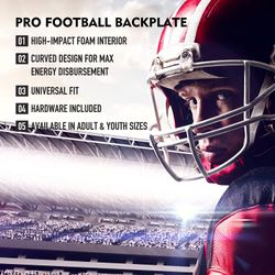 Football Back Plate Rear Back Protector Football Low Back Pad For Adult Football Players For Adult And Youth - View #6