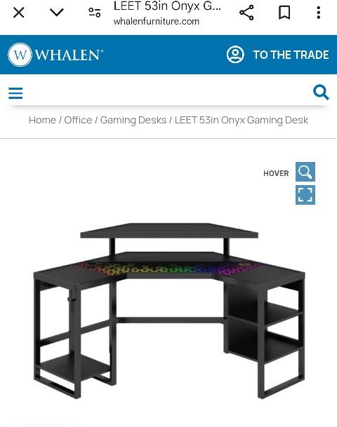 Metal L-Shaped Gaming Desk