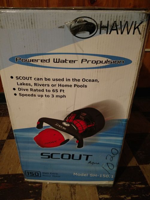 NEW Hawk Scout Aqua Scooter w/ dive suit