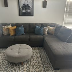 Grey Ashley sectional sofa 