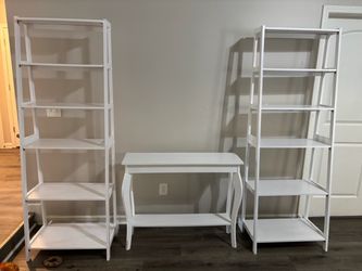 Ladders and table