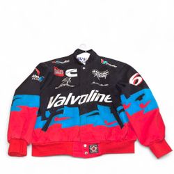 Vintage Nascar Valvoline JH Design Jacket Size Large