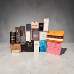 Man and woman perfumes