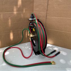 OBO Like New VEVOR Retractable 1/4” x 50’ Welding Hose Reel With Ceiling/Wall Mount